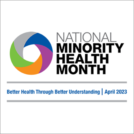 national minority health month logo